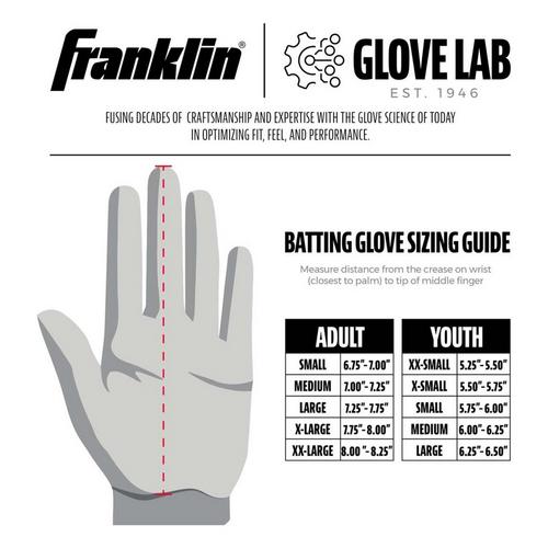 Youth Franklin Sports MLB Powerstrap Infinite Series Baseball Batting Gloves - Primary Image