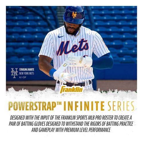 Adult Franklin MLB Powerstrap Infinite Series Baseball Batting Gloves - Primary Image