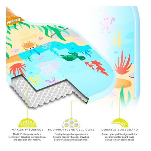Franklin Sports Rockstar Youth Pickleball Sealife Paddle - Primary Image