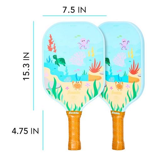 Franklin Sports Rockstar Youth Pickleball Sealife Paddle - Primary Image