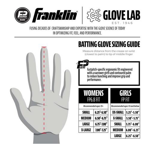 Women's Franklin Sports USA Softball Batting Gloves - Primary Image