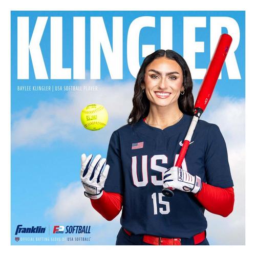 Women's Franklin Sports USA Softball Batting Gloves - Primary Image