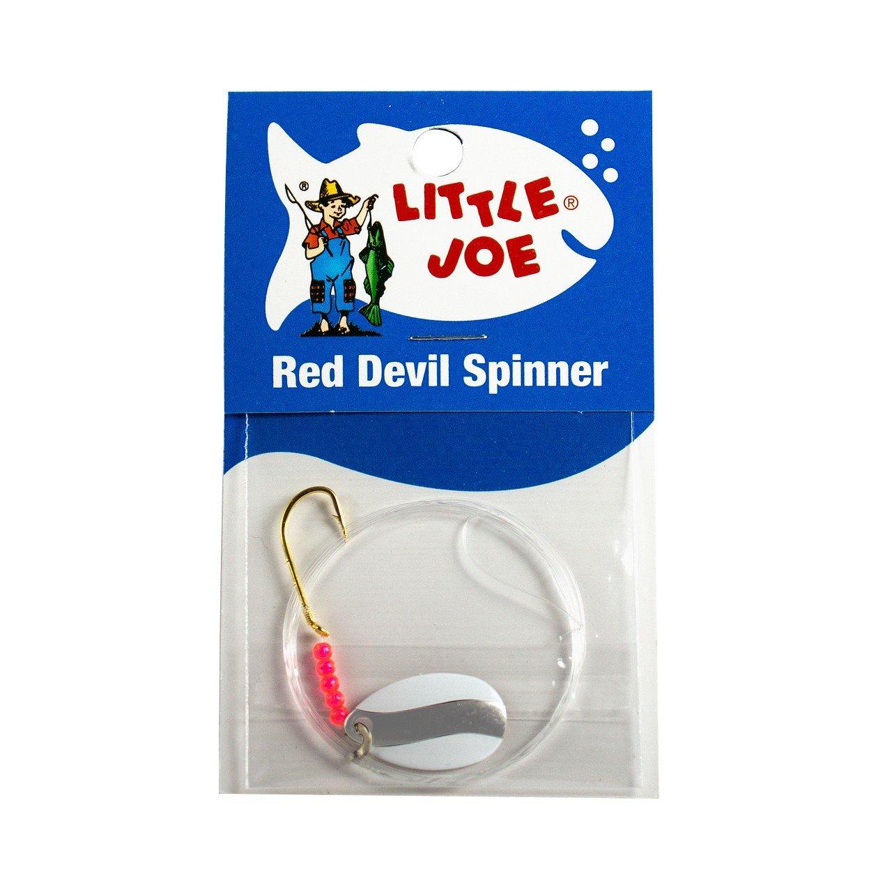 White Chrome - Little Joe Red Devil Single Hook Spinner