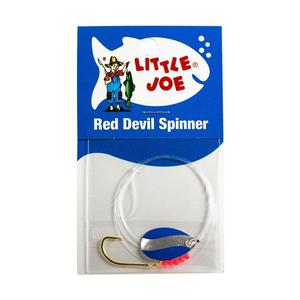 Blue Chrome - Little Joe Red Devil Single Hook Spinner