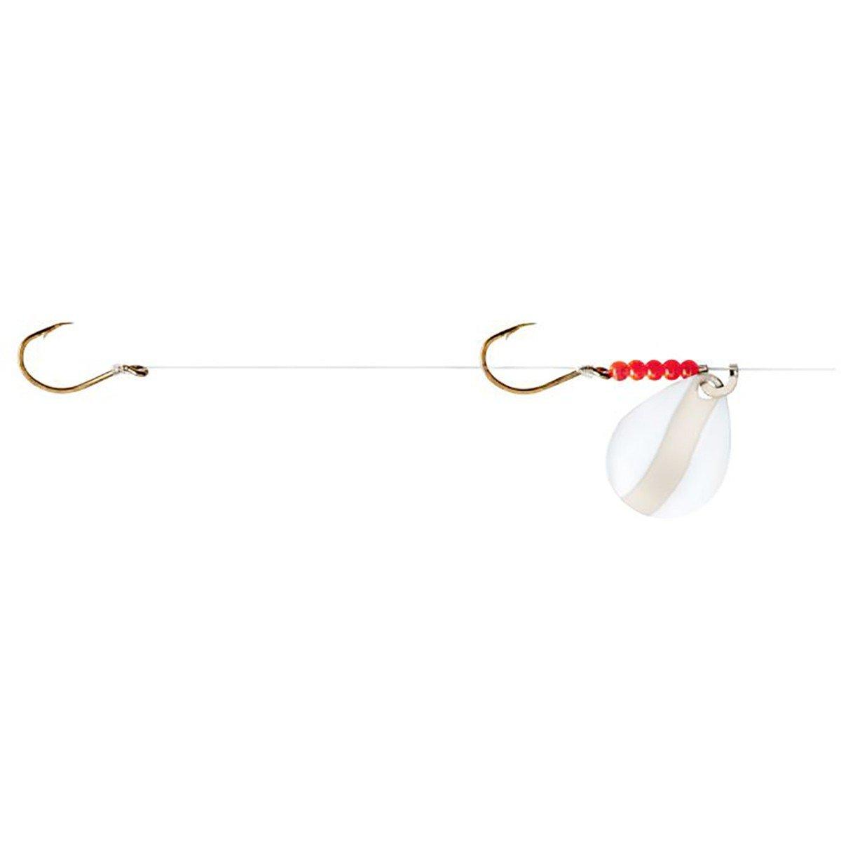 White Chrome - Little Joe Red Devil 2-Hook Crawler Harness