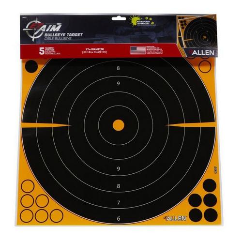 Allen EZ-Aim Adhesive Splash Bullseye Target 5 Pack - Primary Image