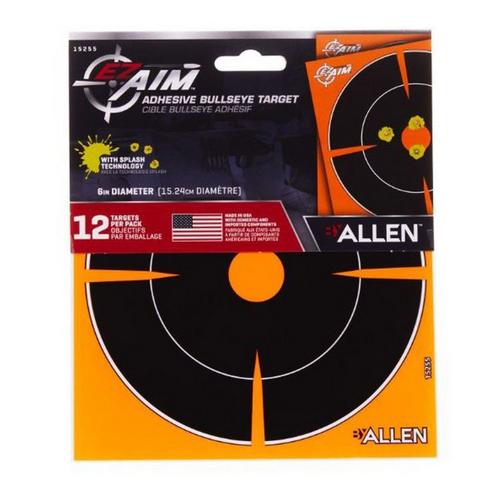 Allen EZ-Aim Adhesive Splash Bullseye Target 12 Pack - Primary Image