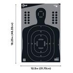 Allen Ez Aim Adhesive Silhouette Reactive Paper Targets 100 Pack - Thumbnail 2 of 3