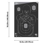 Allen Ez Aim Non-Adhesive Silhouette Reactive Paper Targets 100 Pack - Thumbnail 2 of 3