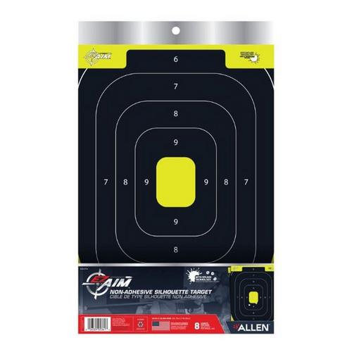 Allen EZ-Aim Non-Adhesive Paper Splash Shooting Targets Silhouette 8 Pack - Primary Image