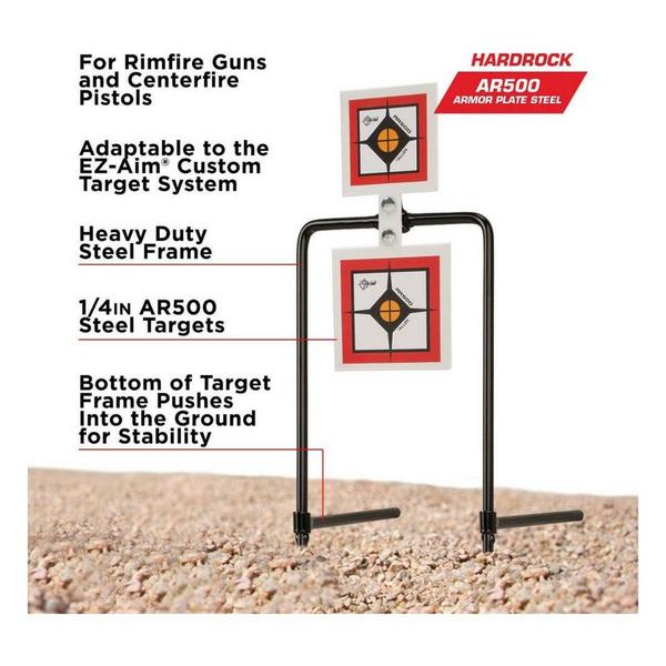 Allen EZ Aim Hardrock AR500 Spinner Square Target