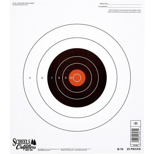 Scheel's Slow-Fire Pistol Shooting Target - Primary Image