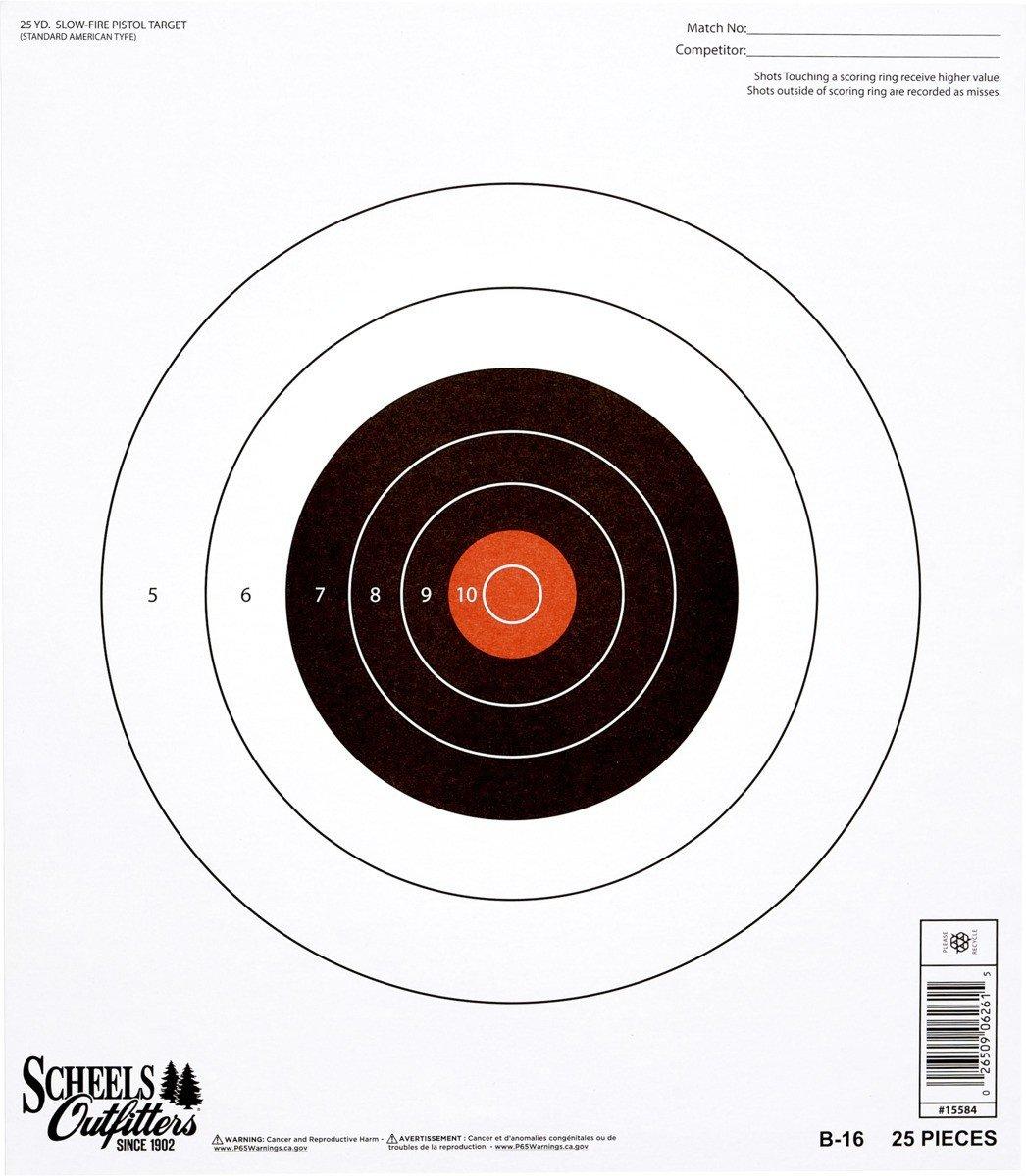 Scheel's Slow-Fire Pistol Shooting Target - Allen Company