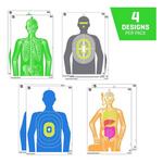 EZ Aim Fun Imposing Figures Paper Shooting Target Assortment 8 Pack - Thumbnail 8 of 12