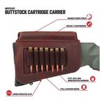 Allen Westcliff Leather Buttstock Cartridge Carrier - Thumbnail 3 of 6