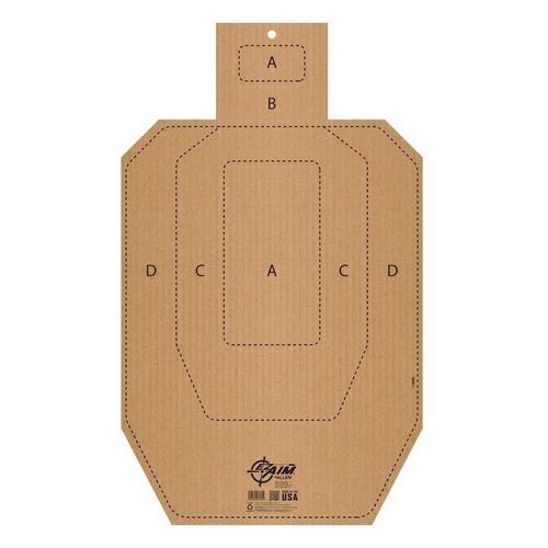 Allen EZ Aim IPSC CB-T Corrugated Silhouette Paper Shooting Target - Primary Image