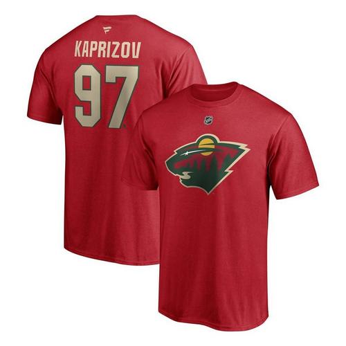 Fanatics Minnesota Wild Kirill Kaprizov Name & Number T-Shirt - Primary Image