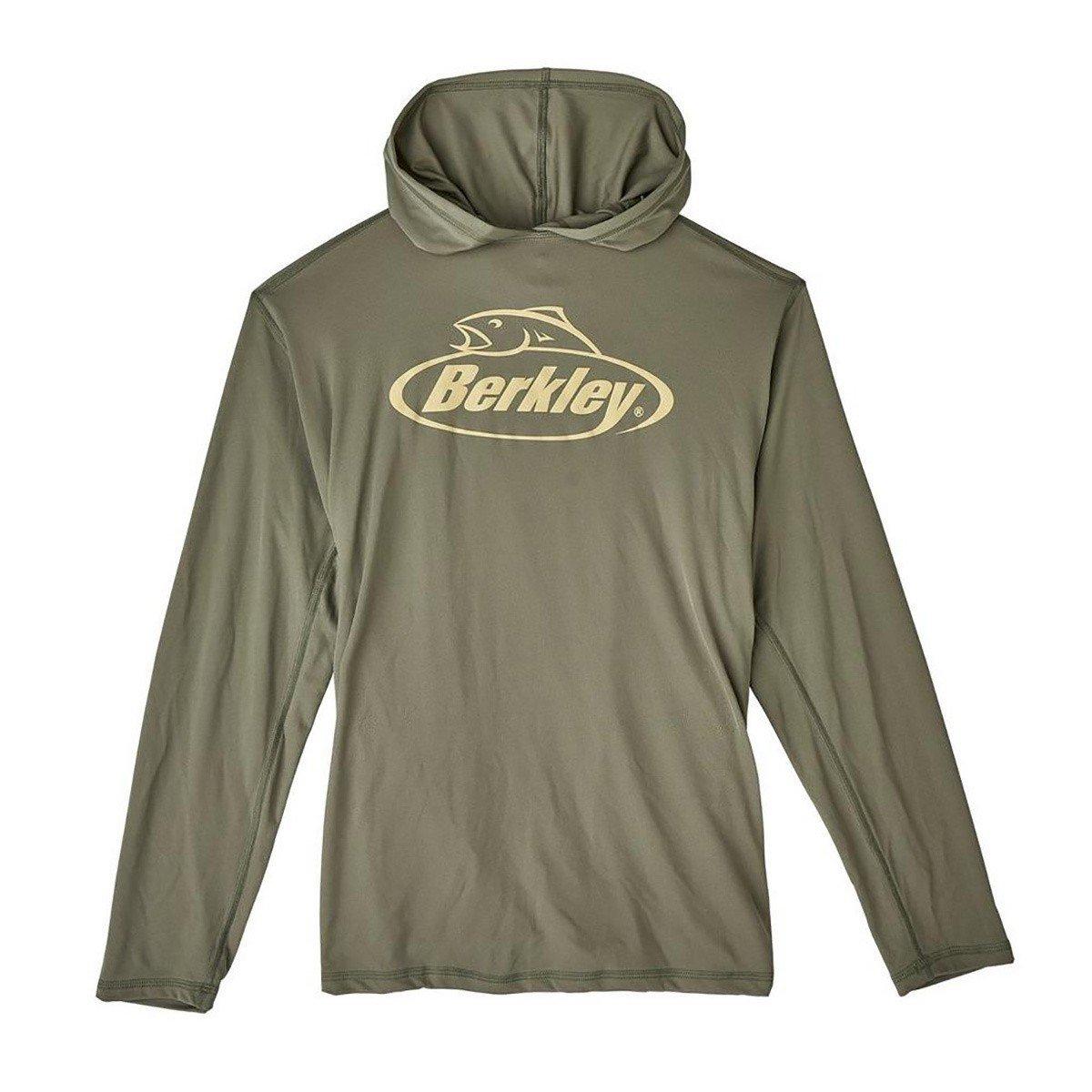 Men's Berkley Logo Performance Hood Sun Long Sleeve Hooded T-Shirt - Berkley