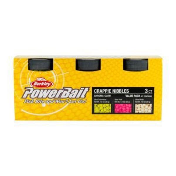 BERKLEY PowerBaitChromaGlow Crappie Nibble Asst