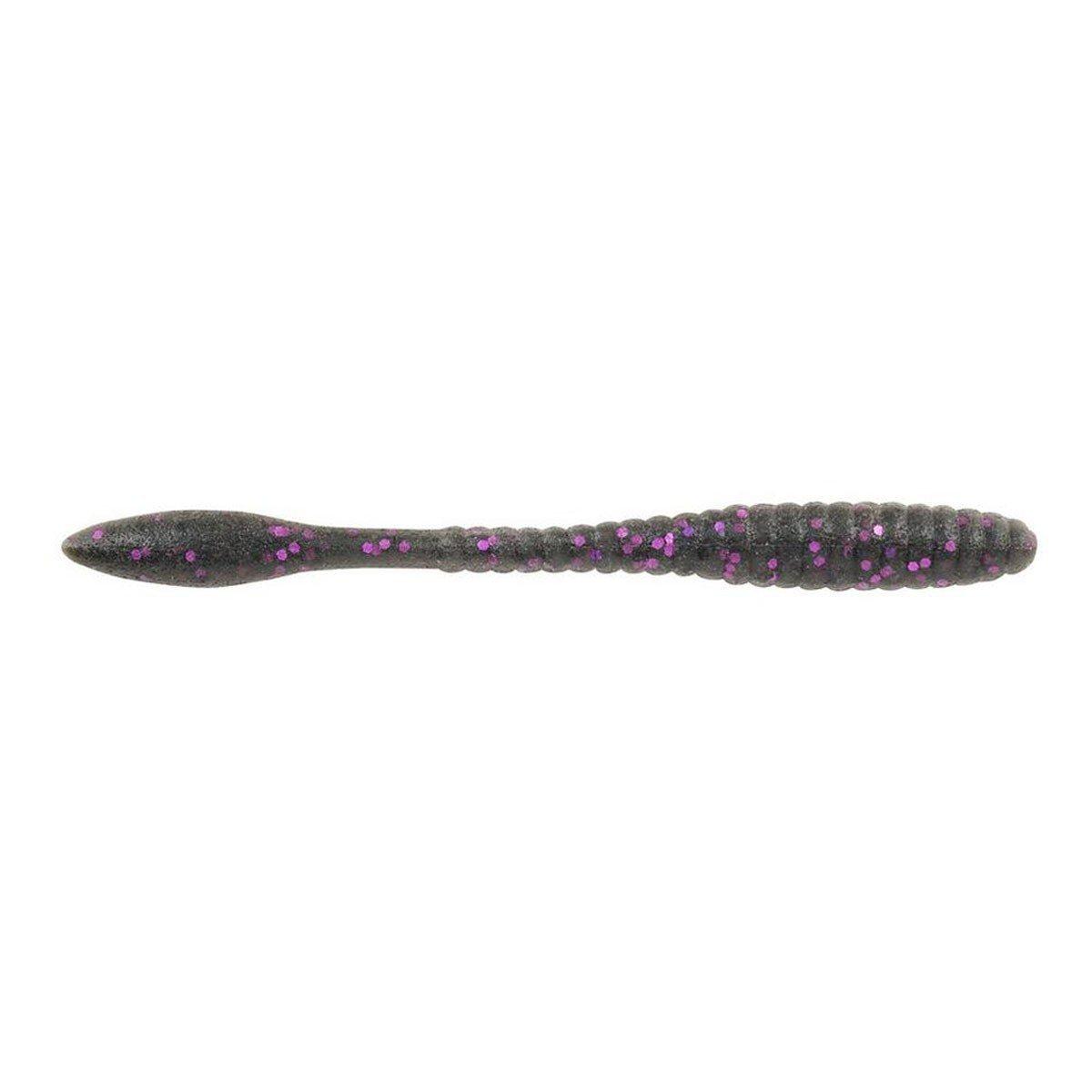 Smoke Black Purple - PowerBait MaxScent Flat Worm