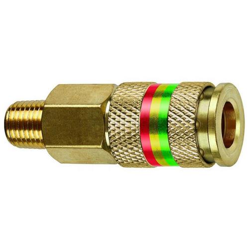 Tru-Flate Combo Coupler Brass 1/4 Male - Primary Image