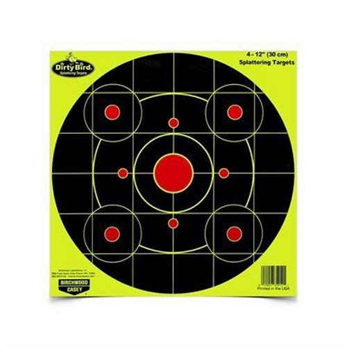 Birchwood Casey Dirty Bird Yellow 12" Splattering Target 4 Pack - Primary Image