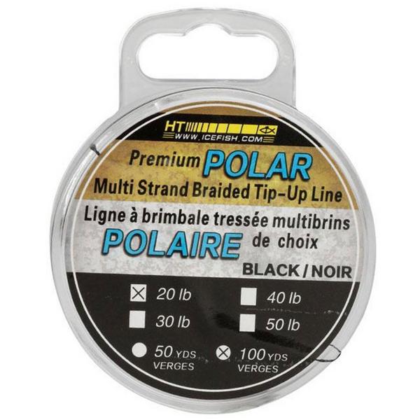 HT ENTERPRISES Enterprises Polar Braided Tip Up Line 100yd Tip-Up Line
