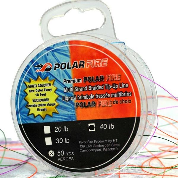 POLAR FIRE Premium Metered Line 50yd Tip-Up Line