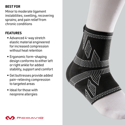 McDavid Ankle Sleeve 4 Way Elite Elastic - Primary Image