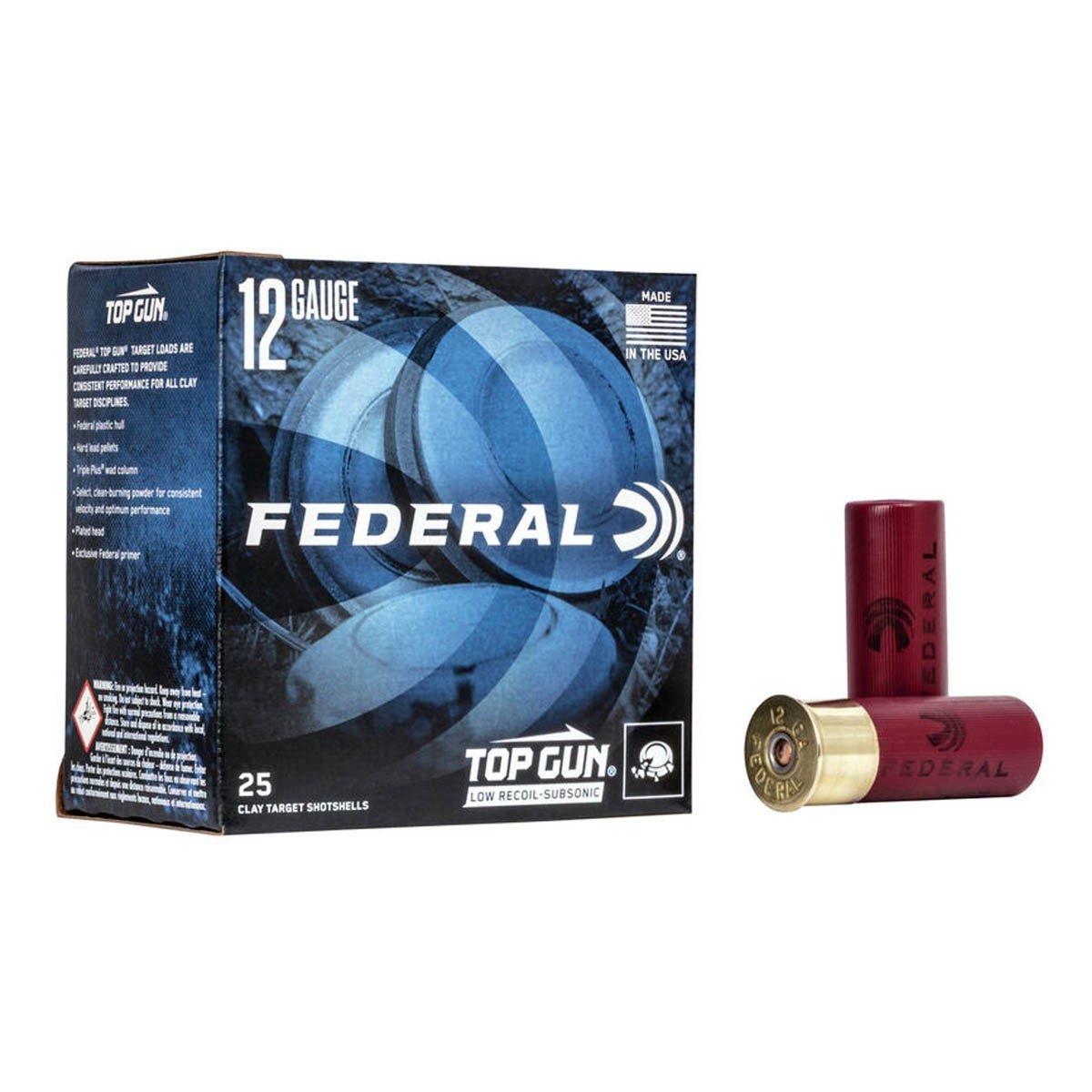 Federal Top Gun Steel Target Load 12 Gauge Shotshells 25 Round Box