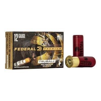 Federal TruBall Deep Penetrator Rifled Slug 12 Gauge Shotshells 5 Round Box