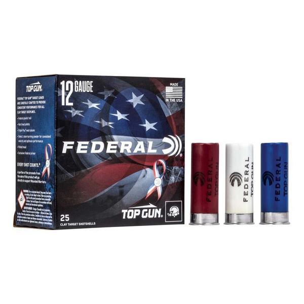 FEDERAL Top Gun USA Red White & Blue 12 Gauge Shotshells