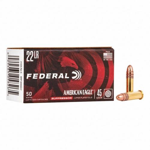 Federal American Eagle 22 Long Rifle Rimfire Ammunition 50 Round Box - Primary Image