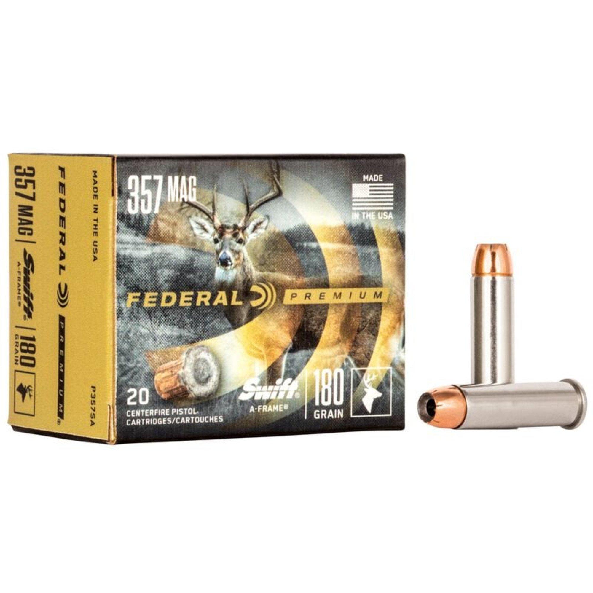 Federal Premium Swift A-Frame 357 Magnum Handgun Ammunition 20 Round Box