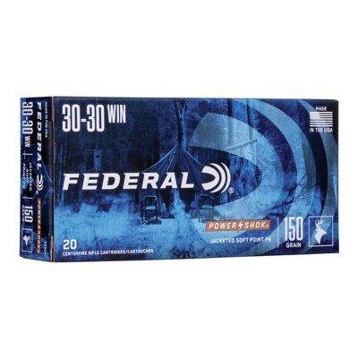 Federal Power Shok 30-30 Winchester Rifle Ammunition 20 Round Box