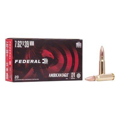 Federal American Eagle 7.62x39mm Rifle Ammunition 20 Round Box