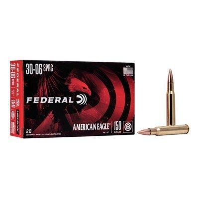 Federal American Eagle 30-06 Springfield Rifle Ammunition 20 Round Box