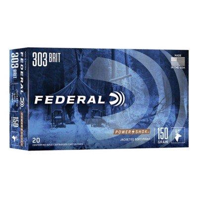 Federal Power Shok 303 British Rifle Ammunition 20 Round Box