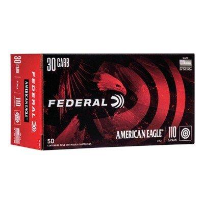Federal American Eagle 30 Carbine Rifle Ammunition 20 Round Box