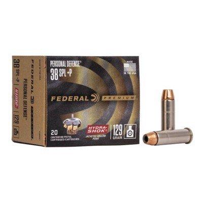 Federal Personal Defense Hydra-Shok 38 Special +P Handgun Ammunition 20 Round Box