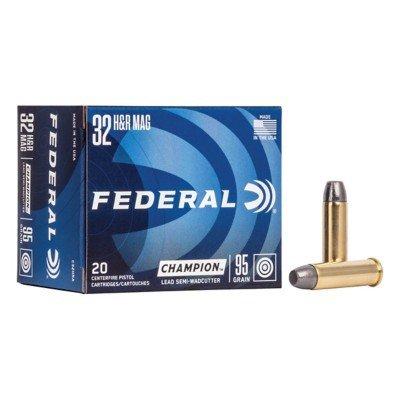 Federal Champion Training Semi-Wadcutter HP 32 H&R Magnum Handgun Ammunition 20 Round Box