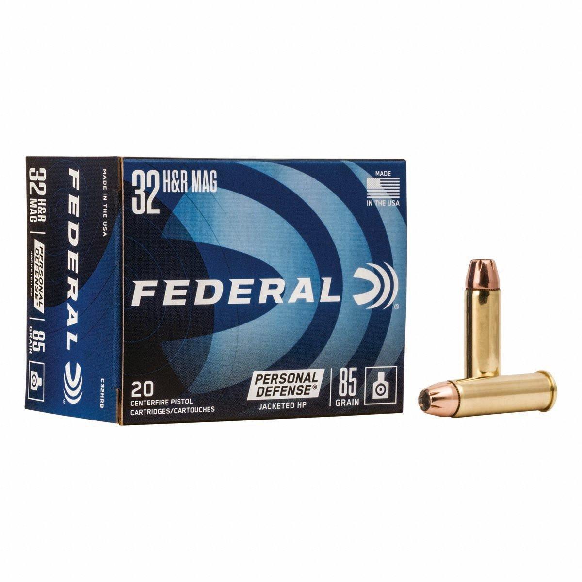 Federal Personal Defense JHP 32 H&R Magnum Handgun Ammunition 20 Round Box