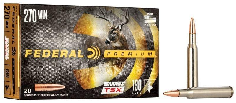 Federal Premium Barnes TSX 270 Winchester Rifle Ammunition 20 Round Box
