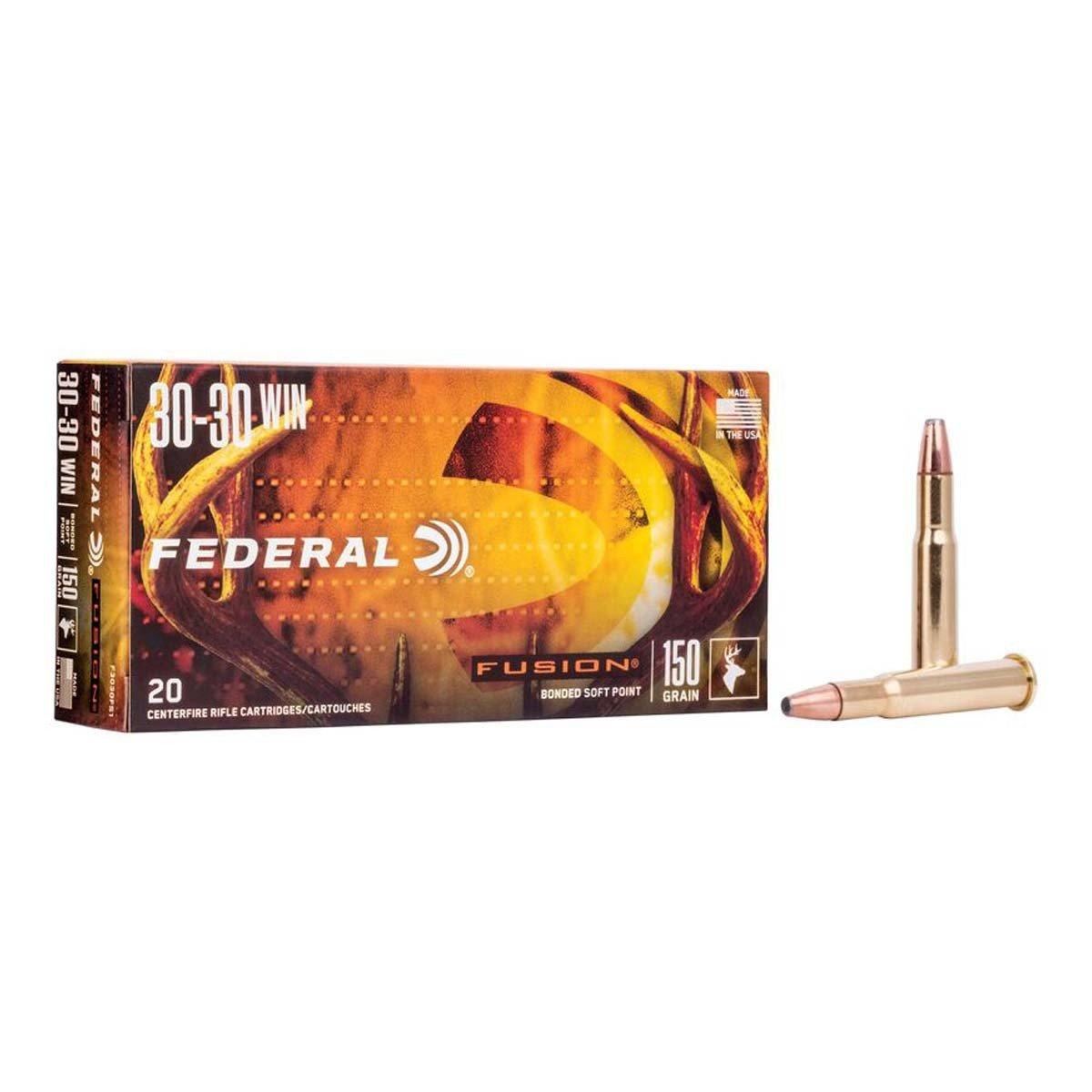 Federal Fusion 30-30 Winchester Rifle Ammunition 20 Round Box