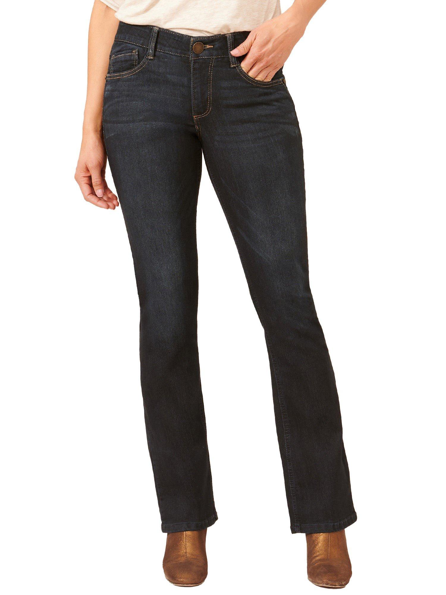 Democracy Women's "Ab" Solution Itty Bitty Bootcut Jeans - In Indigo