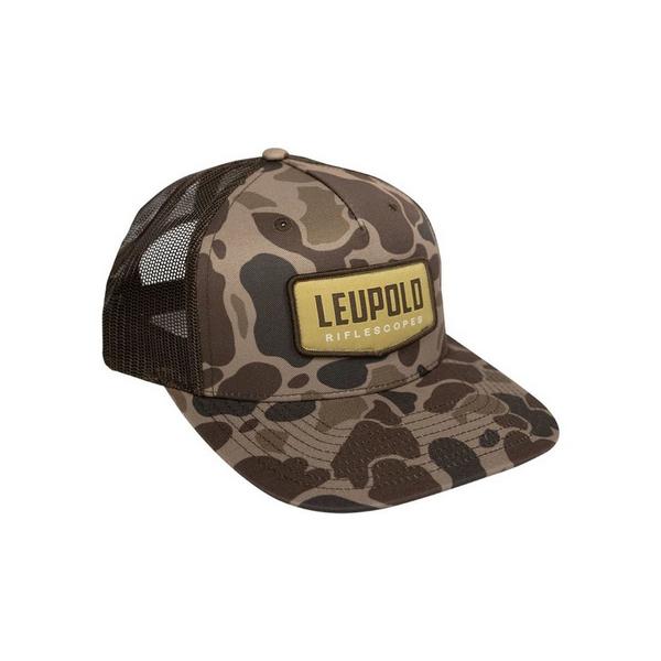 Men's Leupold Riflescope Camo Trucker Shooting Adjustable Hat One Size Camo