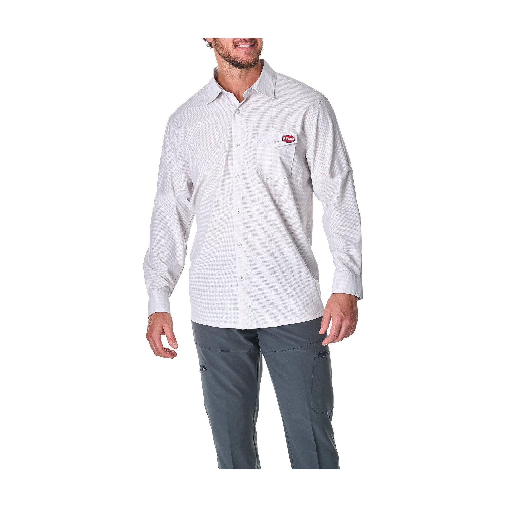 Men's PENN Performance Overshirt Long Sleeve Button Up Shirt - PENN