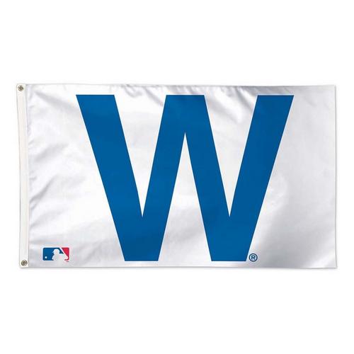 Wincraft Chicago Cubs 3'x5' "W" Deluxe Flag - Primary Image