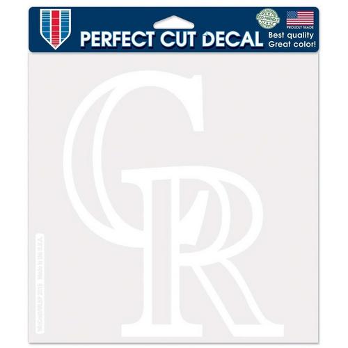 Wincraft Colorado Rockies 8"x8" Perfect Cut White Decal - Primary Image