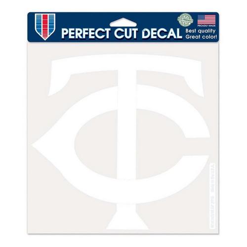 Wincraft Minnesota Twins 8"x8" Perfect Cut White Decal - Primary Image